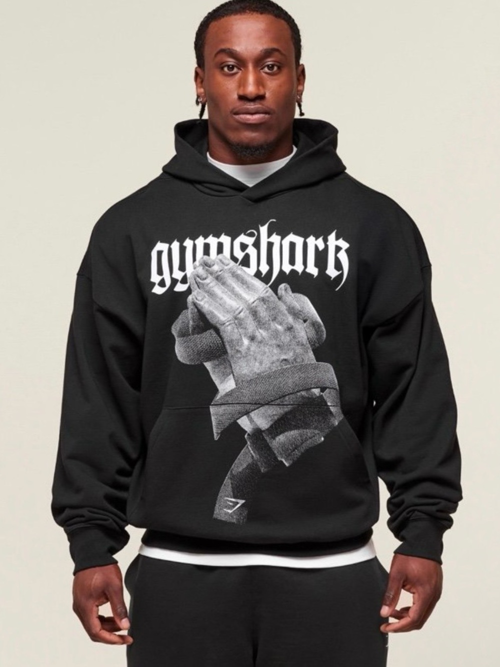 GYMSHARK PRAYER HANDS OVERSIZED HOODIE